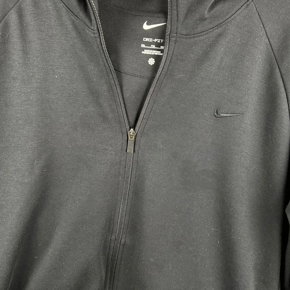 Nike Dri-FIT UV Full-Zip‎ Performance Hoodie Primary Fleece Black Men Size XXL